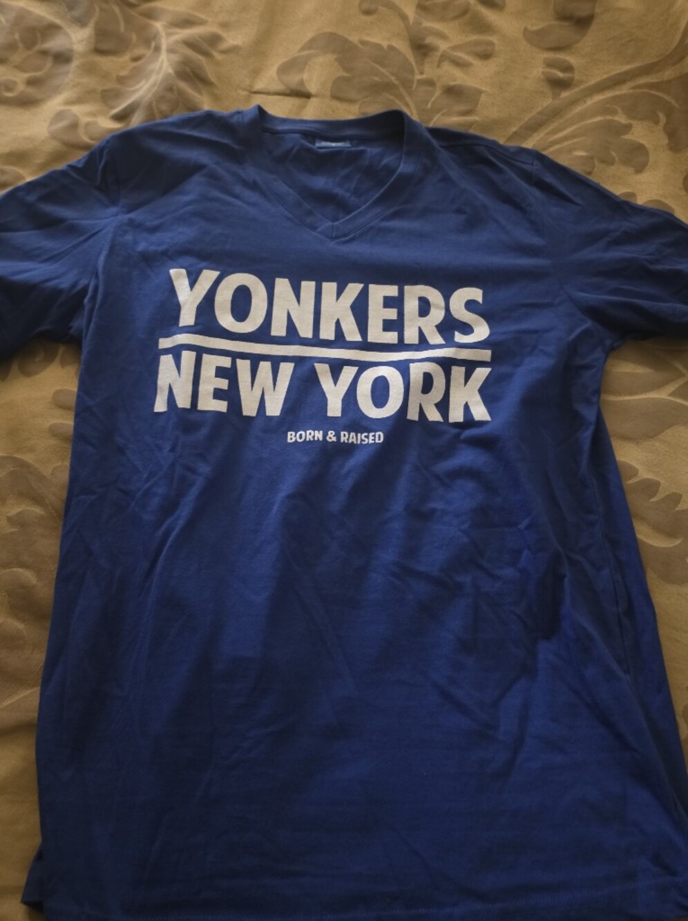 GAP Mens Blue 'Yonkers New York' Short Sleeve Tee